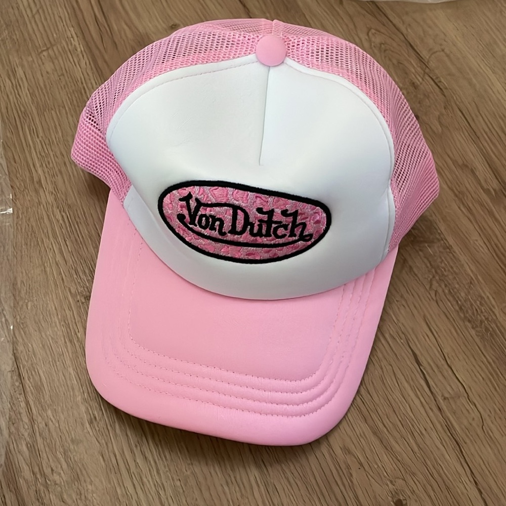 Von Dutch Pink and White Baseball Cap - Picture 10 of 10